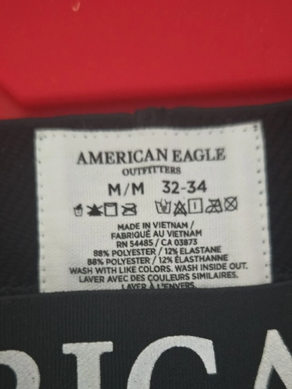 American Eagle Outfitters Black Glossy Texture Underwear Shorts